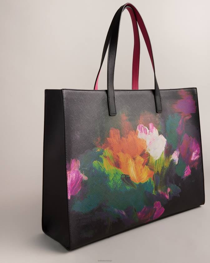 somas Ted Baker paricon art print plata ikonu soma melns sievietes 26TV762