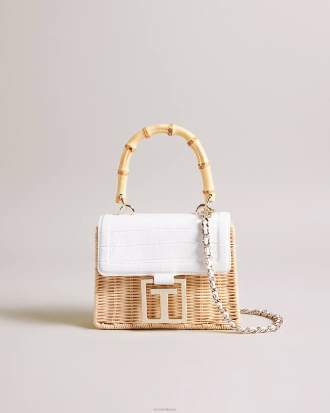 somas Ted Baker jaynina imitation croc mini grozu soma ekru sievietes 26TV717