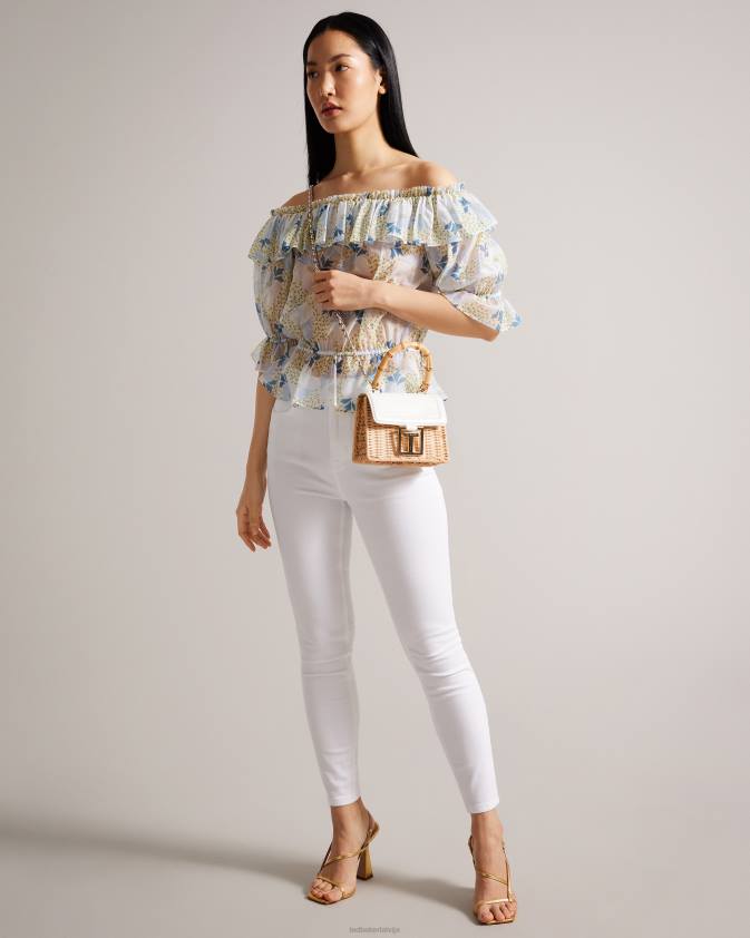 somas Ted Baker jaynina imitation croc mini grozu soma ekru sievietes 26TV717