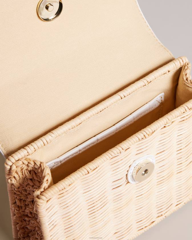 somas Ted Baker jaynina imitation croc mini grozu soma ekru sievietes 26TV717