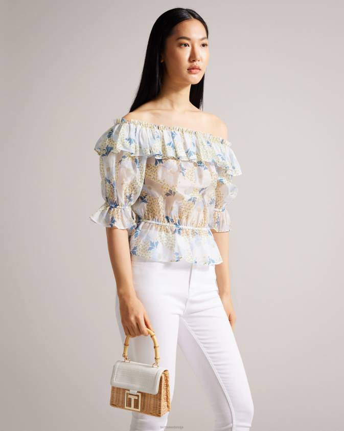 somas Ted Baker jaynina imitation croc mini grozu soma ekru sievietes 26TV717