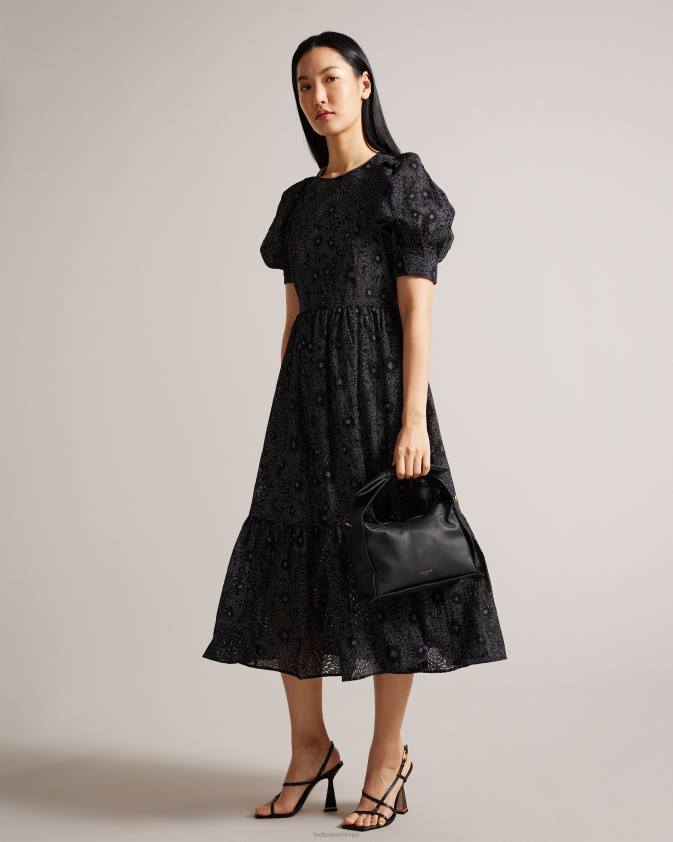 somas Ted Baker Niasīna priekšgala detaļa crossbody soma melns sievietes 26TV727