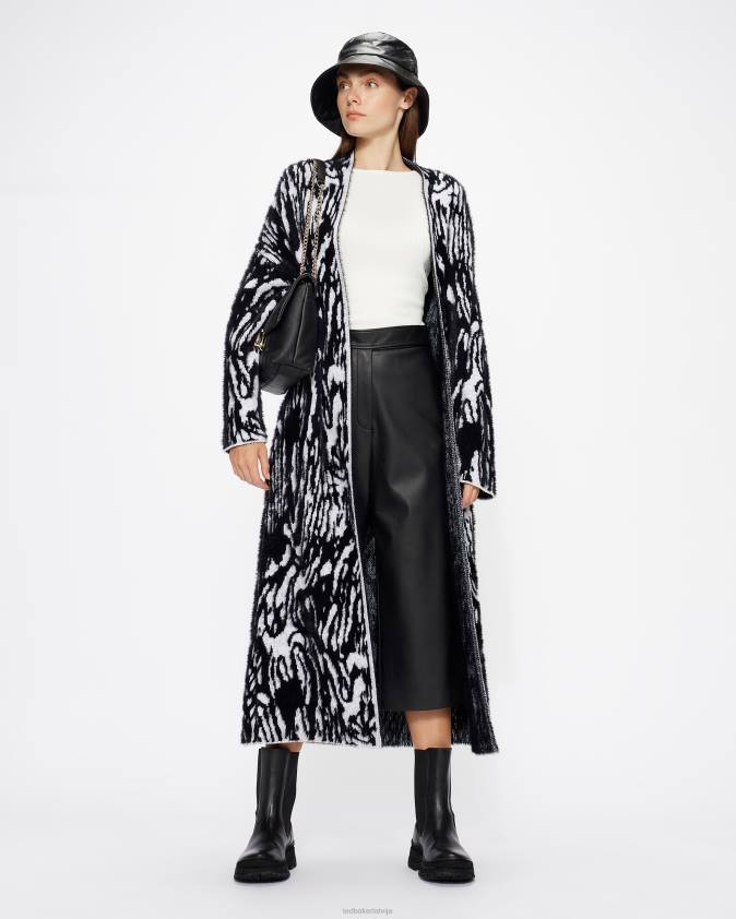 somas Ted Baker ayahlin puffer stepētas ādas crossbody soma melns sievietes 26TV699