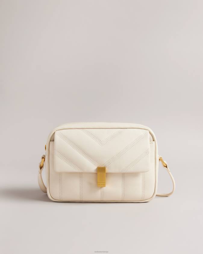 somas Ted Baker ayalily ādas puffer crossbody soma ziloņkauls sievietes 26TV728