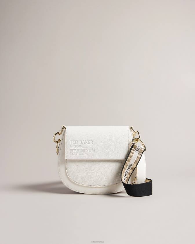 somas Ted Baker daliai firmas webbing satchel crossbody bag ekru sievietes 26TV719