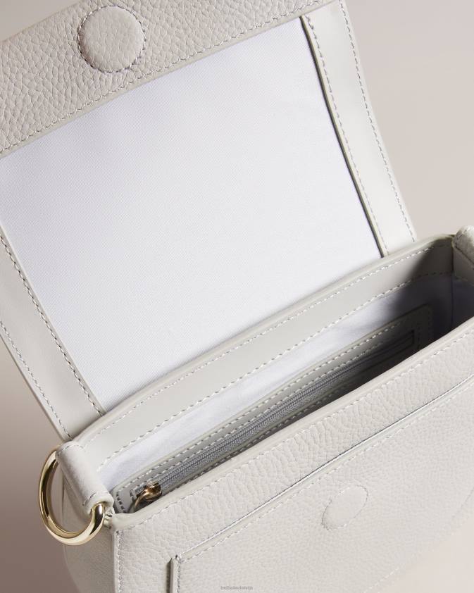 somas Ted Baker daliai firmas webbing satchel crossbody bag gaiši pelēks sievietes 26TV705