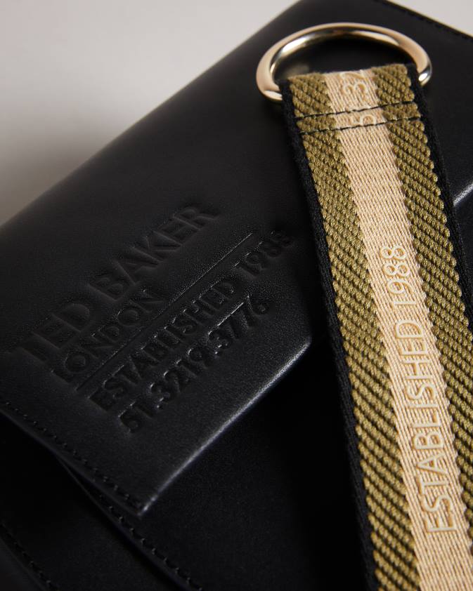 somas Ted Baker darcell zīmola siksnas soma pāri ķermeņa soma melns sievietes 26TV664