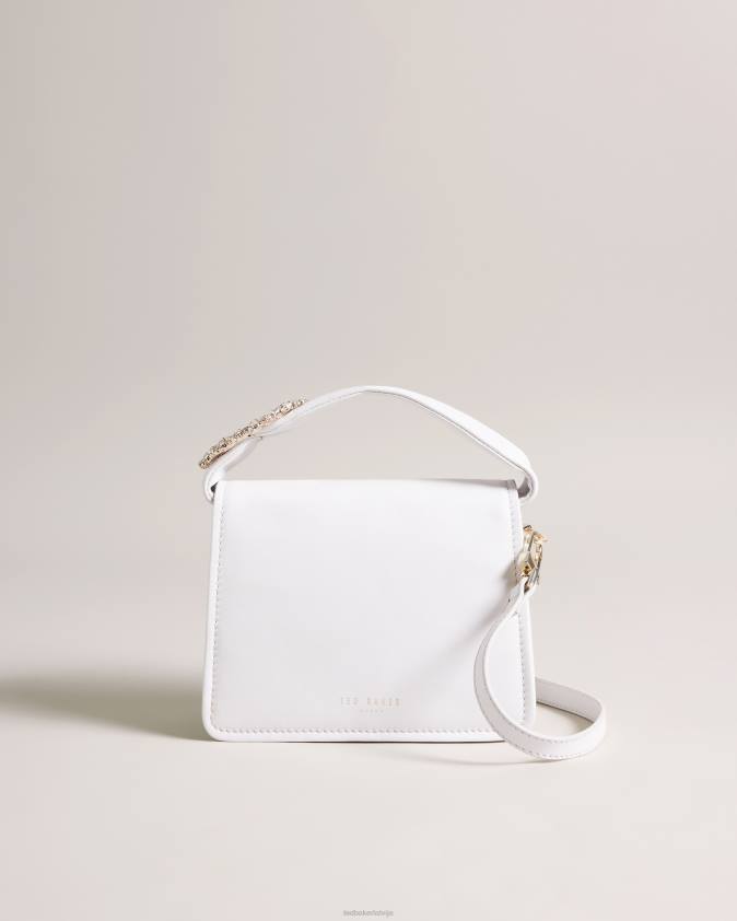 somas Ted Baker emie jewel detaļas crossbody soma ekru sievietes 26TV759