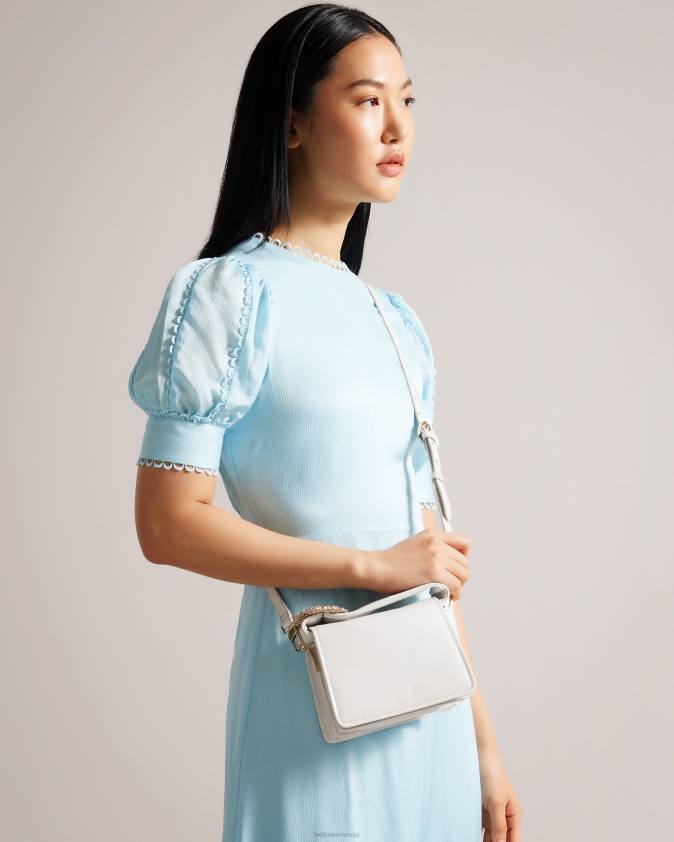 somas Ted Baker emie jewel detaļas crossbody soma ekru sievietes 26TV759