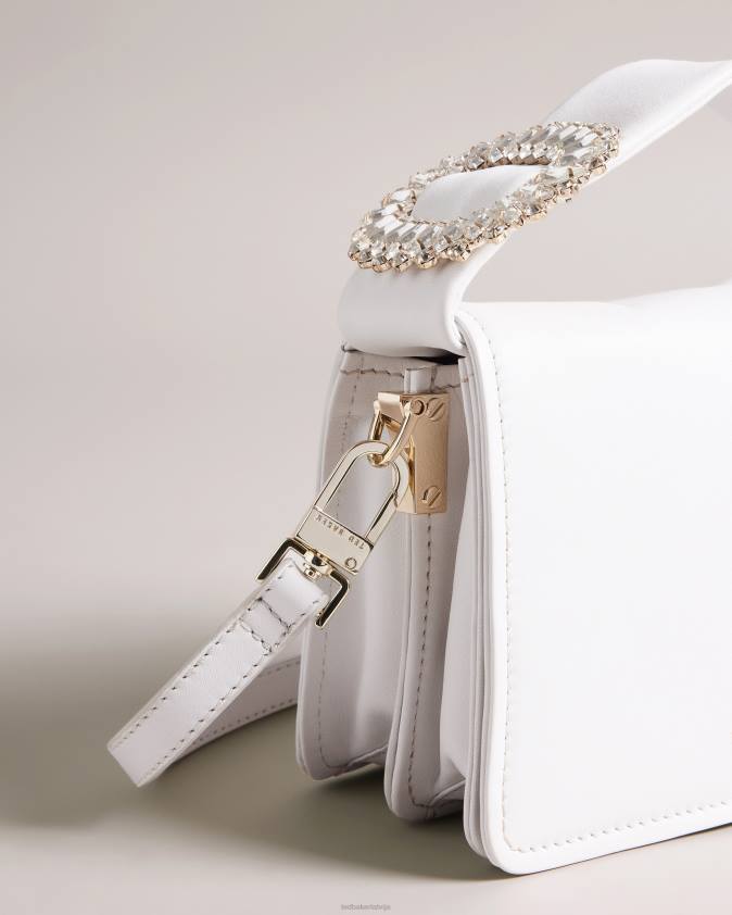 somas Ted Baker emie jewel detaļas crossbody soma ekru sievietes 26TV759