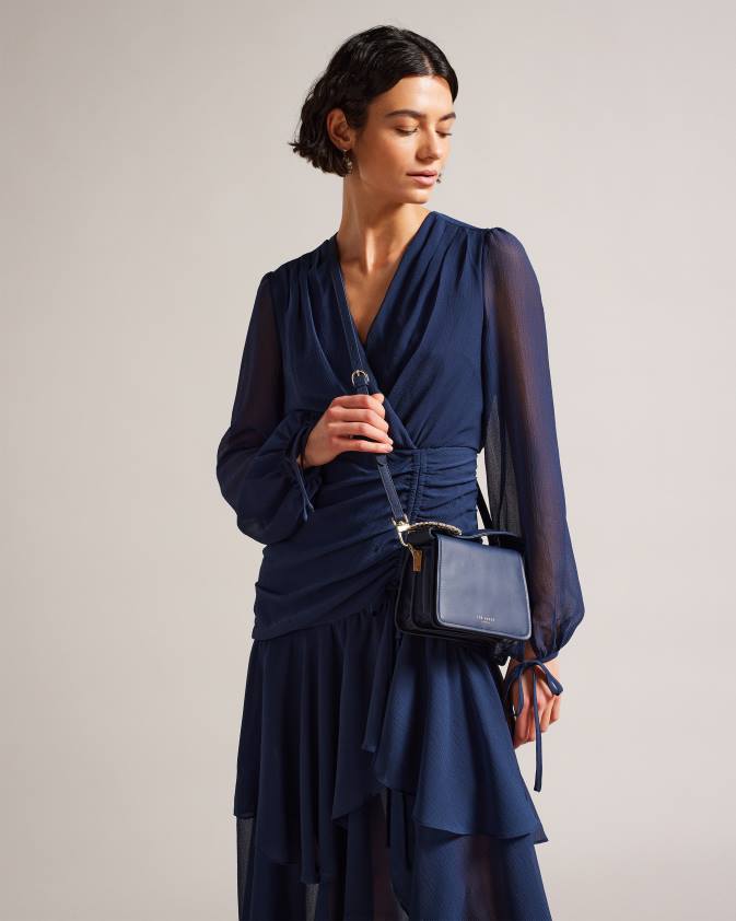 somas Ted Baker emie jewel detaļas crossbody soma tumši zils sievietes 26TV794