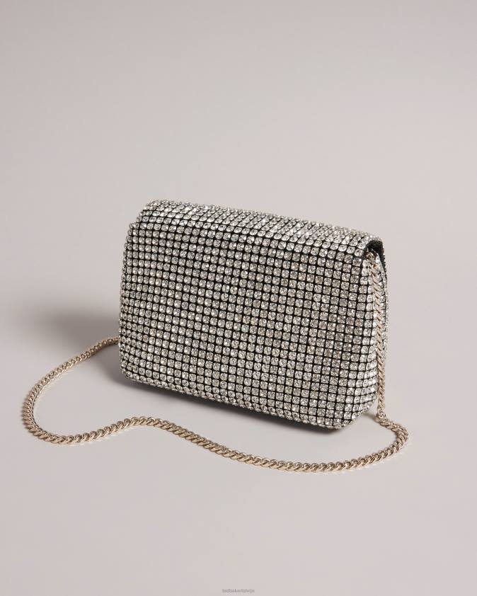 somas Ted Baker gliters kristāla mini cross body soma Sudrabs sievietes 26TV739