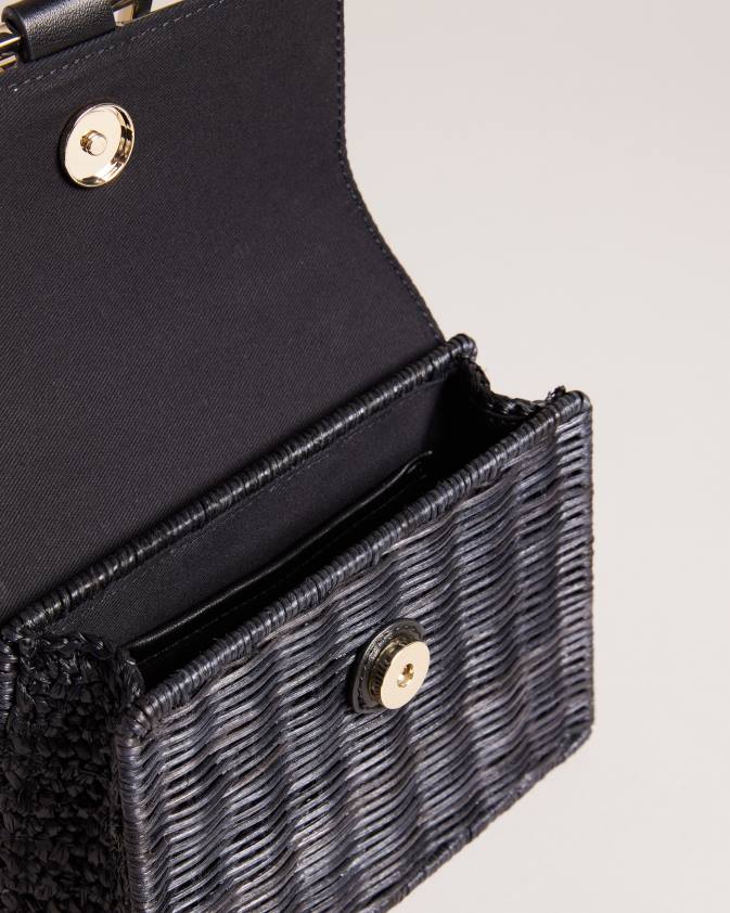 somas Ted Baker jaylisa augšējais rokturis grozs cross body bag melns sievietes 26TV743