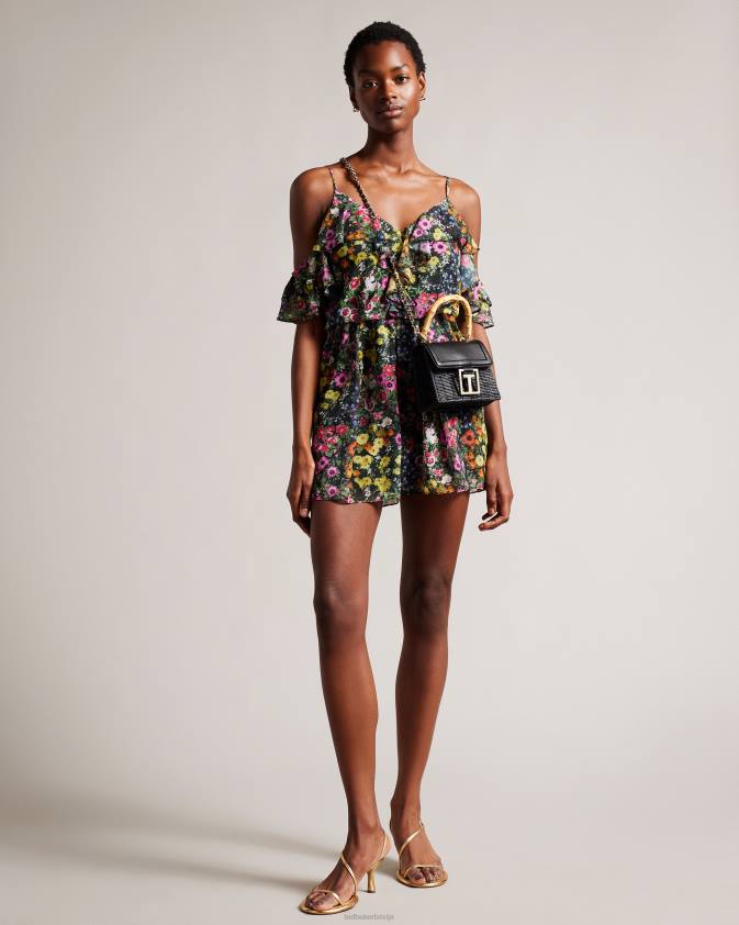 somas Ted Baker jaylisa augšējais rokturis grozs cross body bag melns sievietes 26TV743