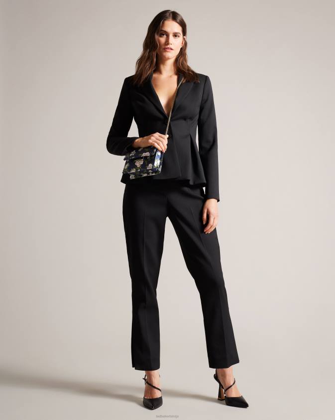 somas Ted Baker jenia ziedu apdruka satīna crossbody soma tumši zils sievietes 26TV751