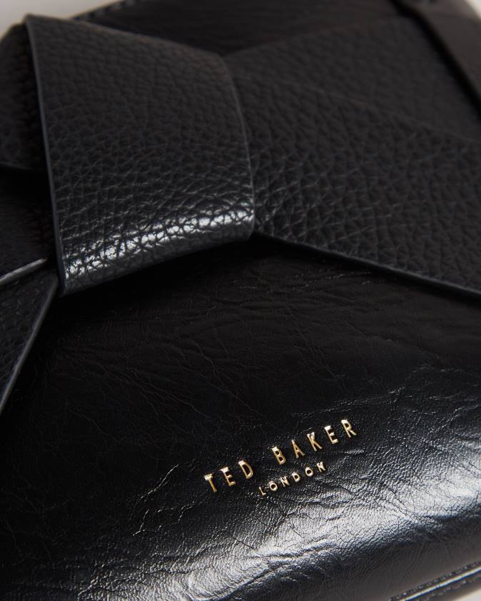 somas Ted Baker jimsina pu bow crossbody soma melns sievietes 26TV810