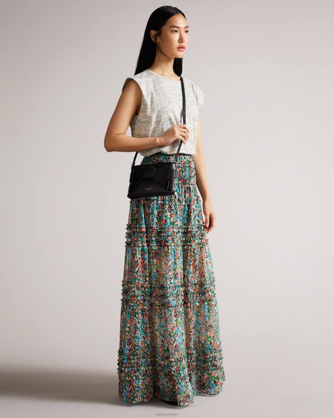 somas Ted Baker jimsina pu bow crossbody soma melns sievietes 26TV810