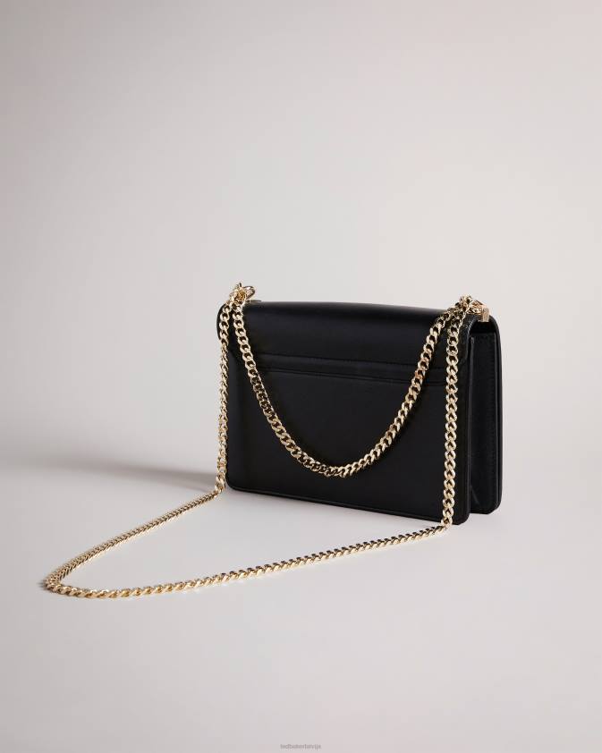 somas Ted Baker jorjey flower eyelet cross body bag melns sievietes 26TV709