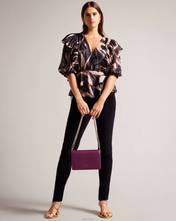 somas Ted Baker jorjey flower eyelet cross body bag vērša asinis sievietes 26TV674