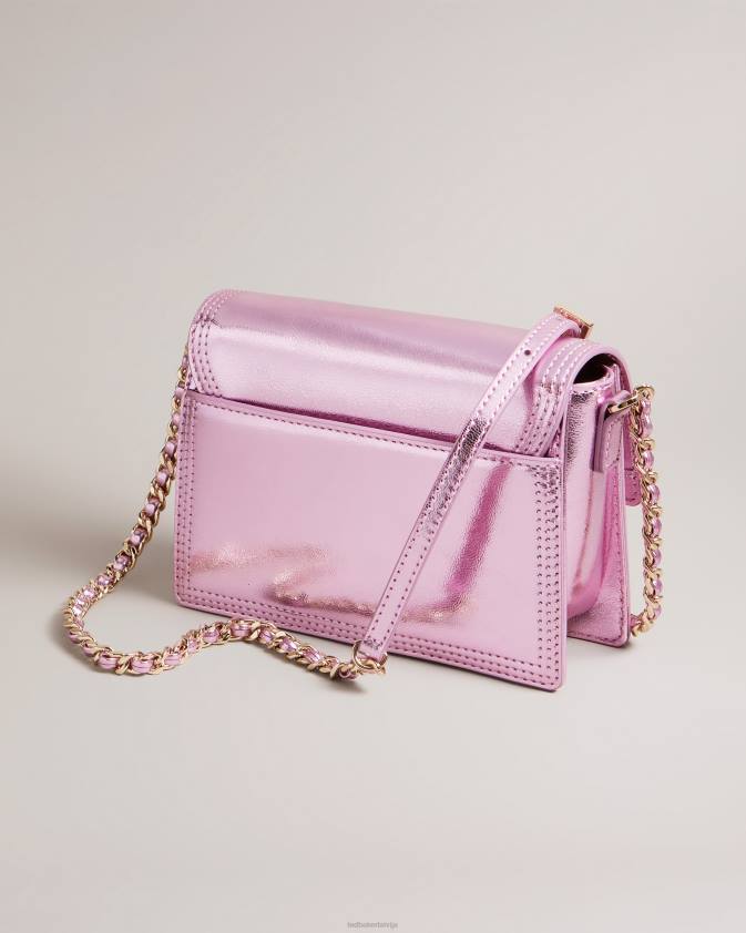 somas Ted Baker libbe ādas crossbody soma rozā sievietes 26TV680