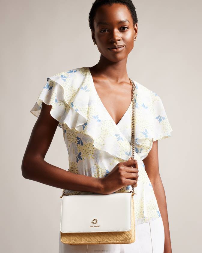 somas Ted Baker magdie magnolia eyelet austa crossbody soma ekru sievietes 26TV730