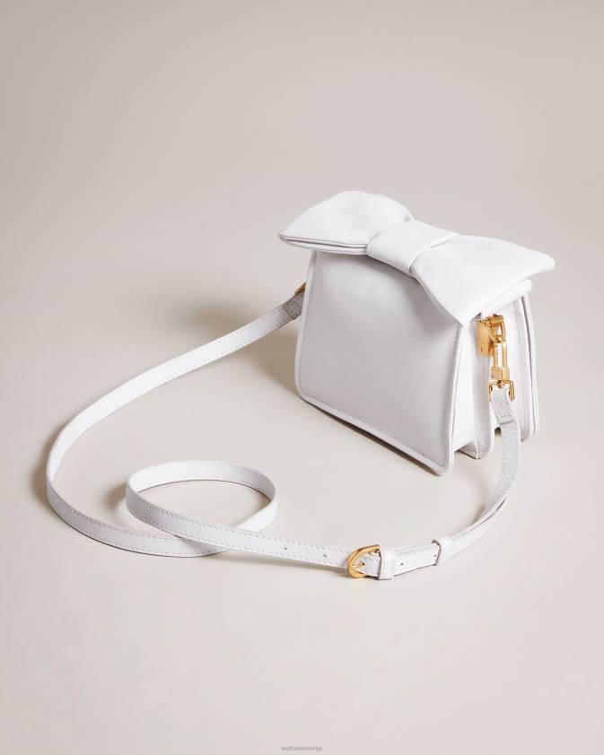 somas Ted Baker niasina bow detail mini cross body bag balts sievietes 26TV731