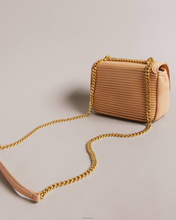 somas Ted Baker pyalily plisse crossbody bag kamielis sievietes 26TV704