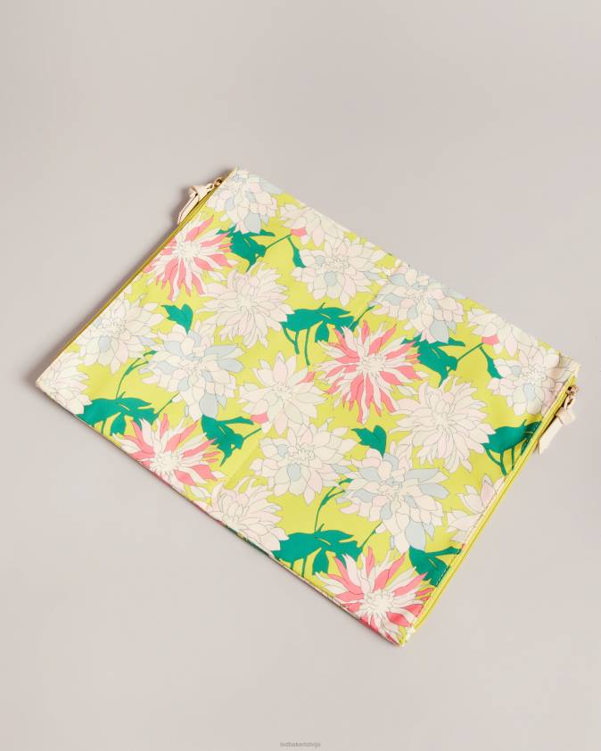 somas Ted Baker abbigal ziedu mitrs un sauss maisiņš dzeltens sievietes 26TV1131