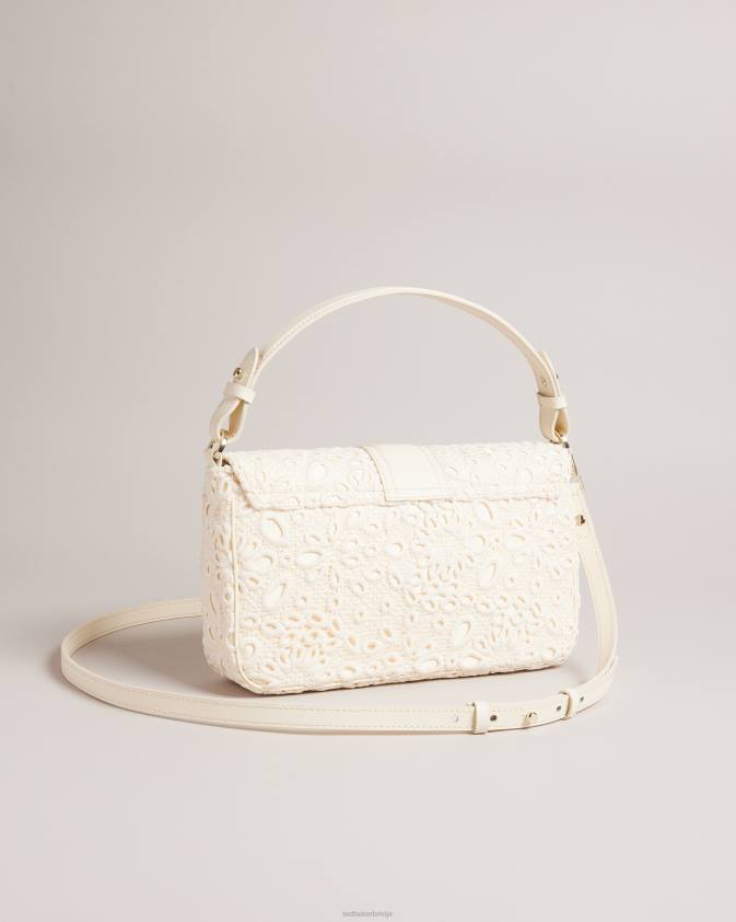 somas Ted Baker florasa magnolia mežģīņu plecu soma ziloņkauls sievietes 26TV696