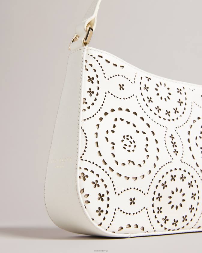 somas Ted Baker libily lāzera griezuma magnolijas plecu soma balts sievietes 26TV735