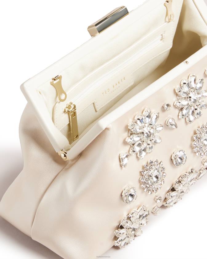 somas Ted Baker crysta kristāla izrotāts sajūgs ekru sievietes 26TV744