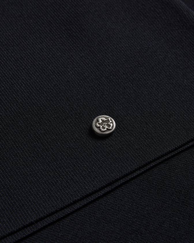 apģērbs Ted Baker cileste v kakla slim fit trikotāžas tops melns sievietes 26TV381