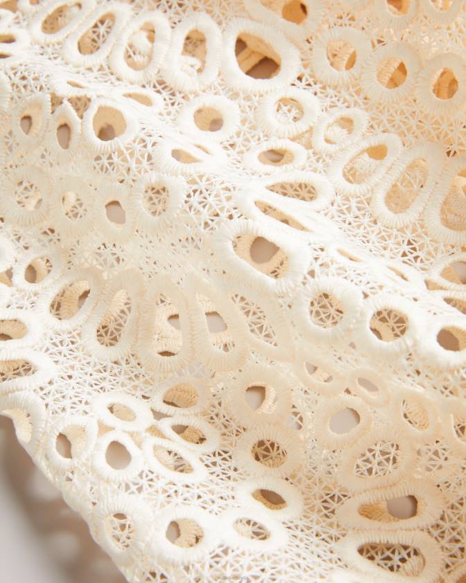 apģērbs Ted Baker elaraa broderie puff piedurknēm blūze balts sievietes 26TV377