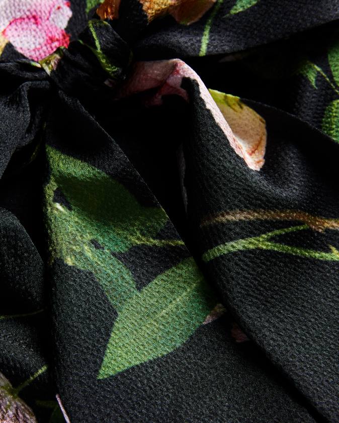 apģērbs Ted Baker demitri ziedu pārsega kakla augšdaļa melns sievietes 26TV8