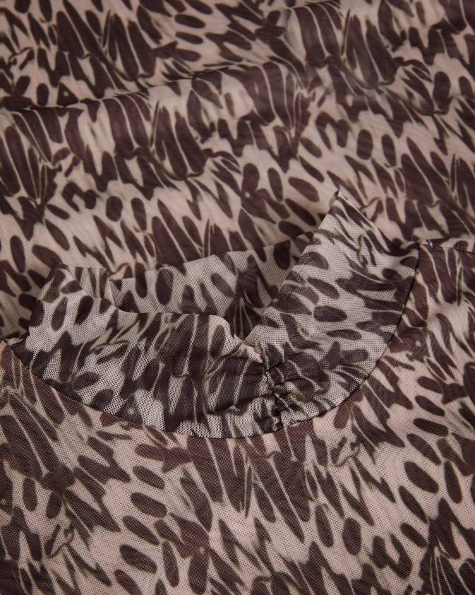 apģērbs Ted Baker jumila pieguļošs tops ar augstu kakla izgriezumu pliks-rozā sievietes 26TV104