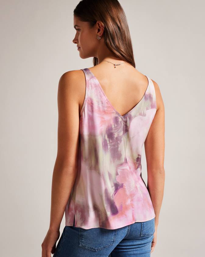 apģērbs Ted Baker nethiia v neck cami top koraļļi sievietes 26TV7