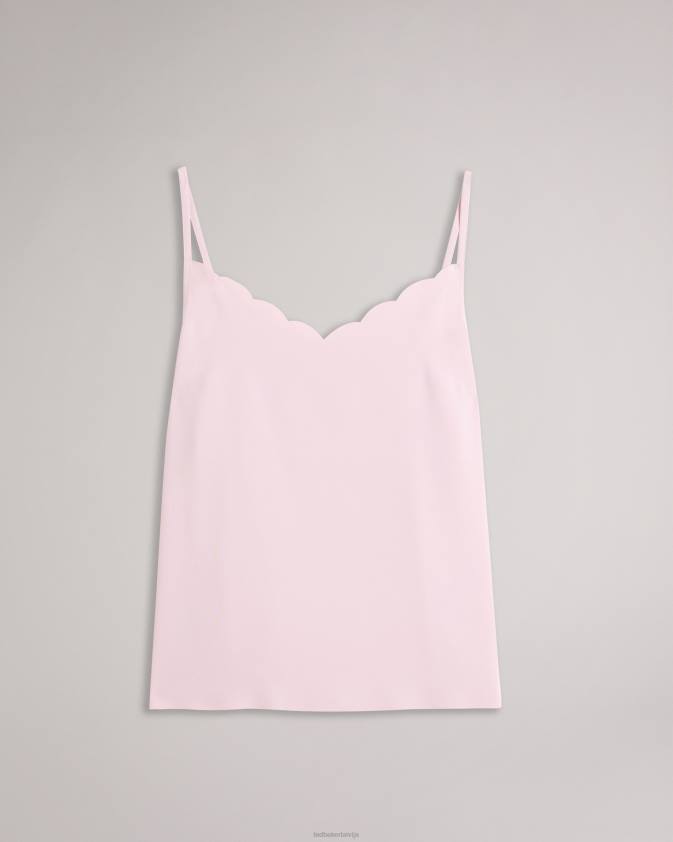 apģērbs Ted Baker sina ķemmīšgliemeņu kakla izgriezums Cami top tumši rozā sievietes 26TV307