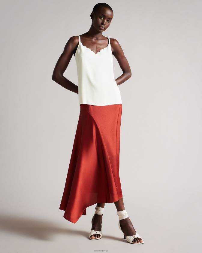 apģērbs Ted Baker sina ķemmīšgliemeņu kakla izgriezums Cami top ziloņkauls sievietes 26TV164