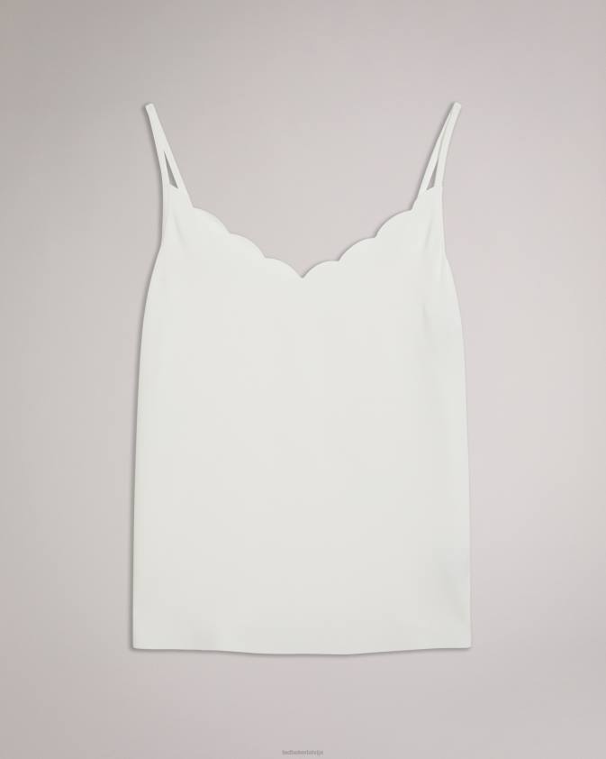 apģērbs Ted Baker sina ķemmīšgliemeņu kakla izgriezums Cami top ziloņkauls sievietes 26TV164