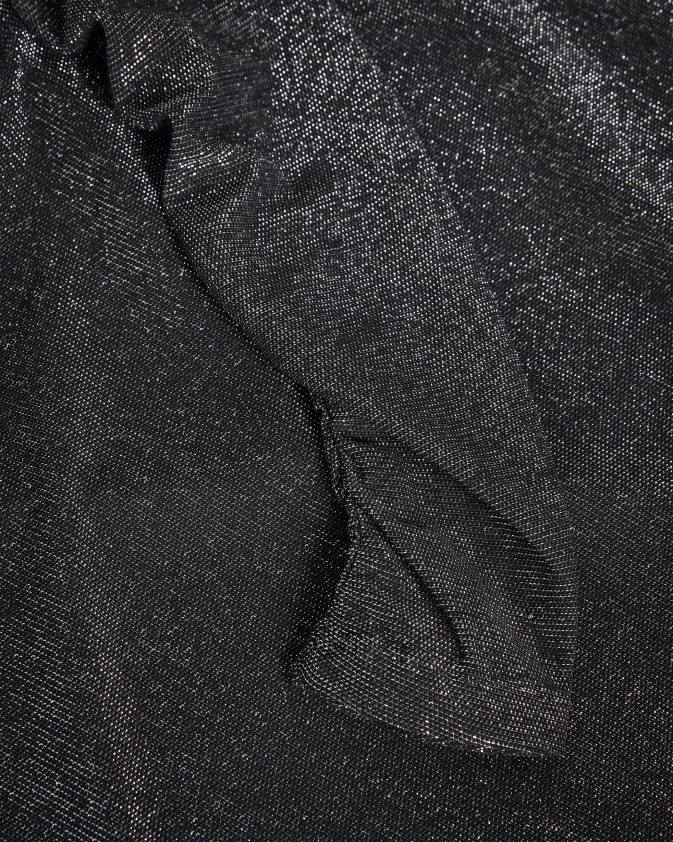 apģērbs Ted Baker Genini spīdīgs tops ar garām piedurknēm melns sievietes 26TV115