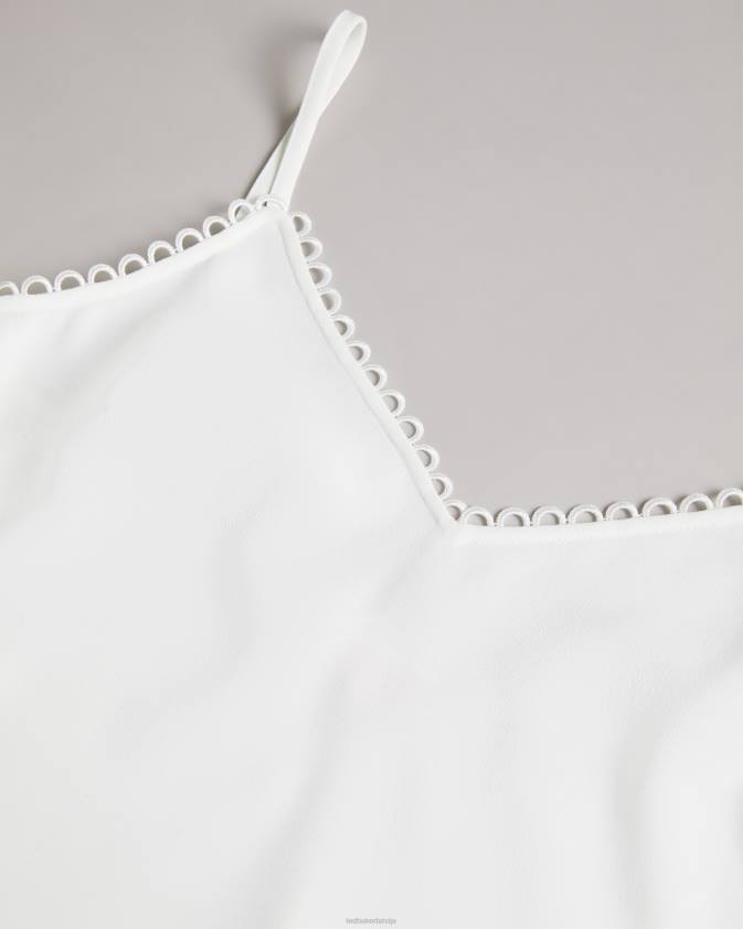 apģērbs Ted Baker andreno strappy cami ar cilpveida apdari balts sievietes 26TV173