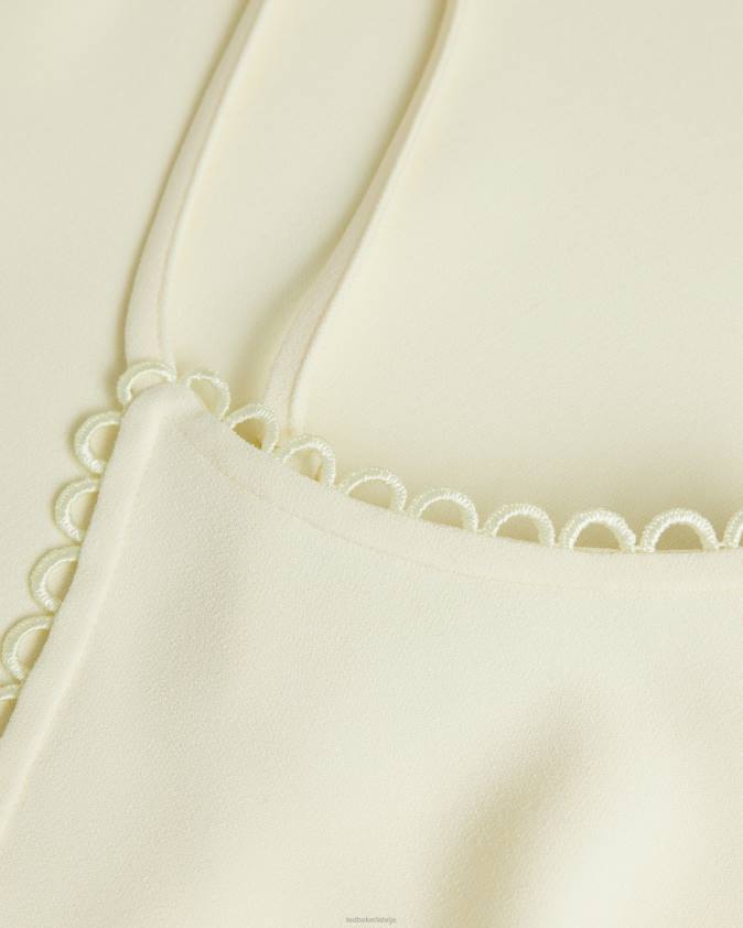 apģērbs Ted Baker andreno strappy cami ar cilpveida apdari gaiši dzeltens sievietes 26TV384