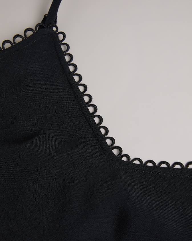 apģērbs Ted Baker andreno strappy cami ar cilpveida apdari melns sievietes 26TV316