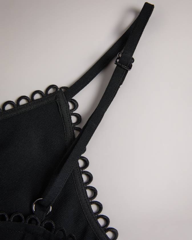 apģērbs Ted Baker andreno strappy cami ar cilpveida apdari melns sievietes 26TV316