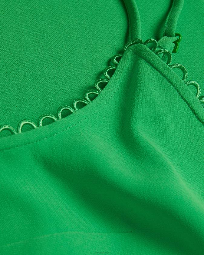 apģērbs Ted Baker andreno strappy cami ar cilpveida apdari zaļš sievietes 26TV208