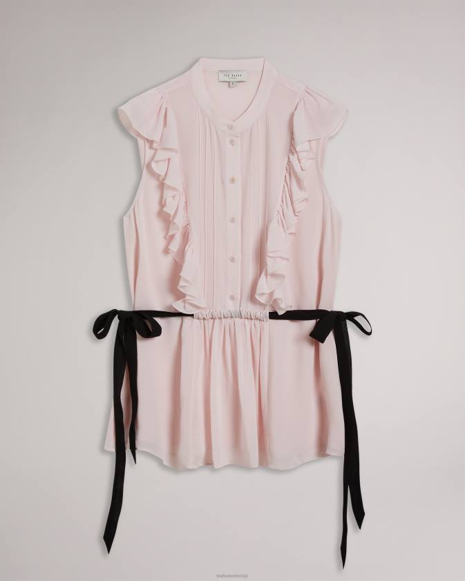 apģērbs Ted Baker evalie tops bez piedurknēm gaišs pliks sievietes 26TV254