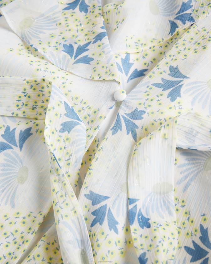 apģērbs Ted Baker gemmiaa wrap top ar volāniem piedurknēm debesu zils sievietes 26TV385