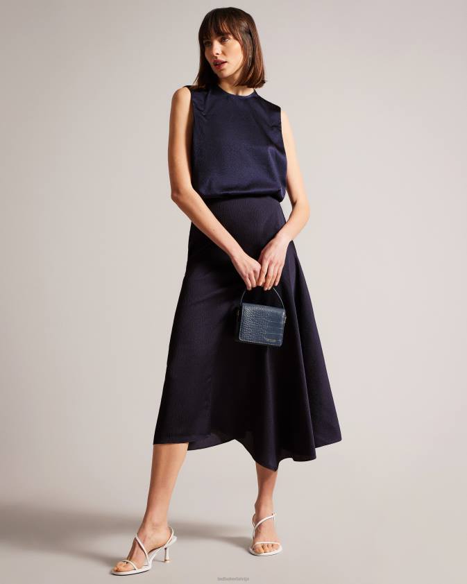 apģērbs Ted Baker jamihla satīna tops bez piedurknēm flote sievietes 26TV433