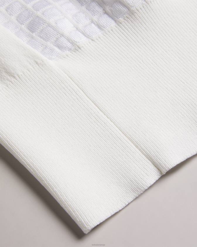 apģērbs Ted Baker bobbiiy sequin detaļu trikotāžas veste balts sievietes 26TV145