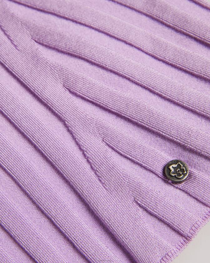 apģērbs Ted Baker Jolia rib inženierijas trikotāžas tops ceriņi sievietes 26TV46